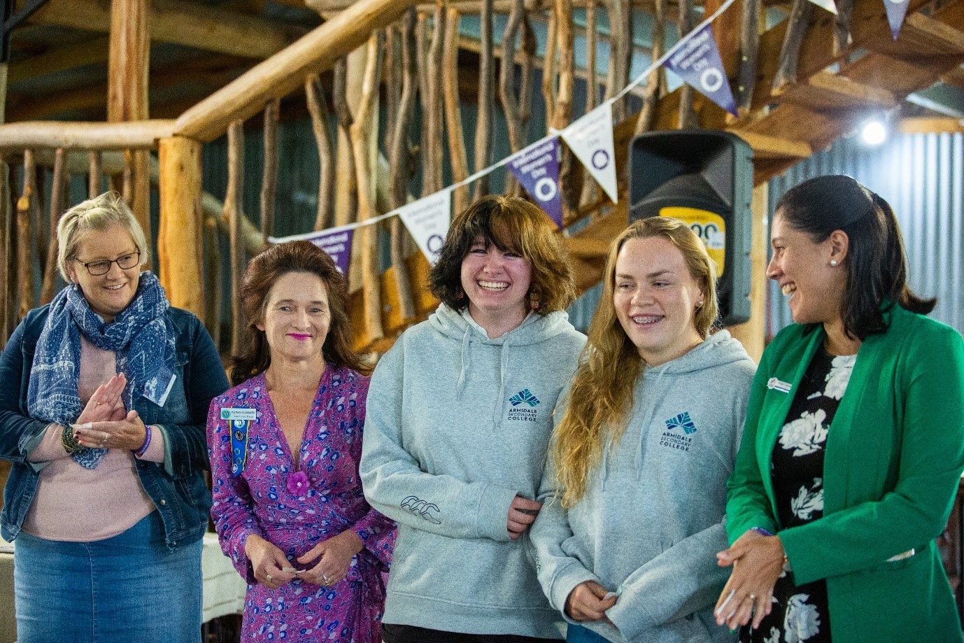 Armidale secondary girls taking part in the womens event